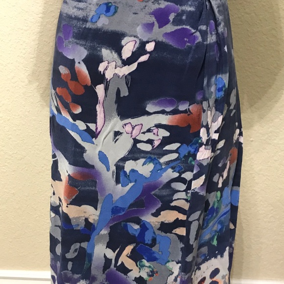 Anthropologie 100% Silk Dress - Picture 4 of 8
